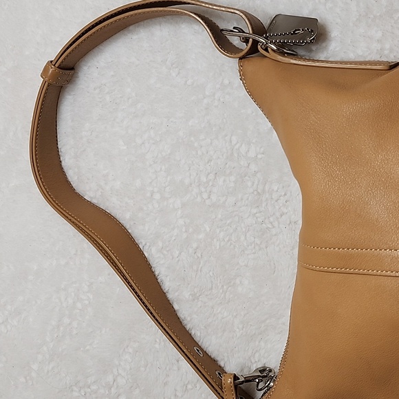 Vintage Coach Legacy slim shoulder crossbody/Hobo bag tan leather - Picture 8 of 16